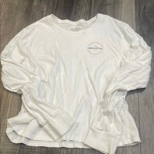 Hollister White Long Sleeve Shirt
